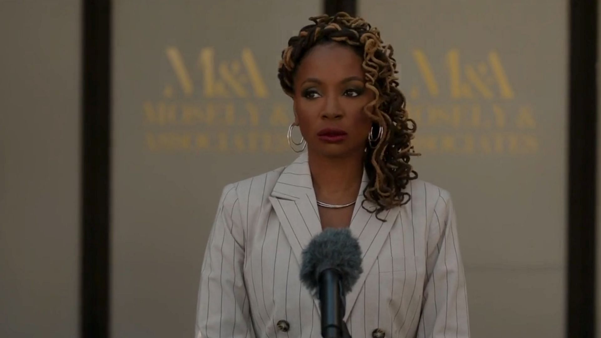 Gabi's press conference in Found season 2 finale (Image via NBC)